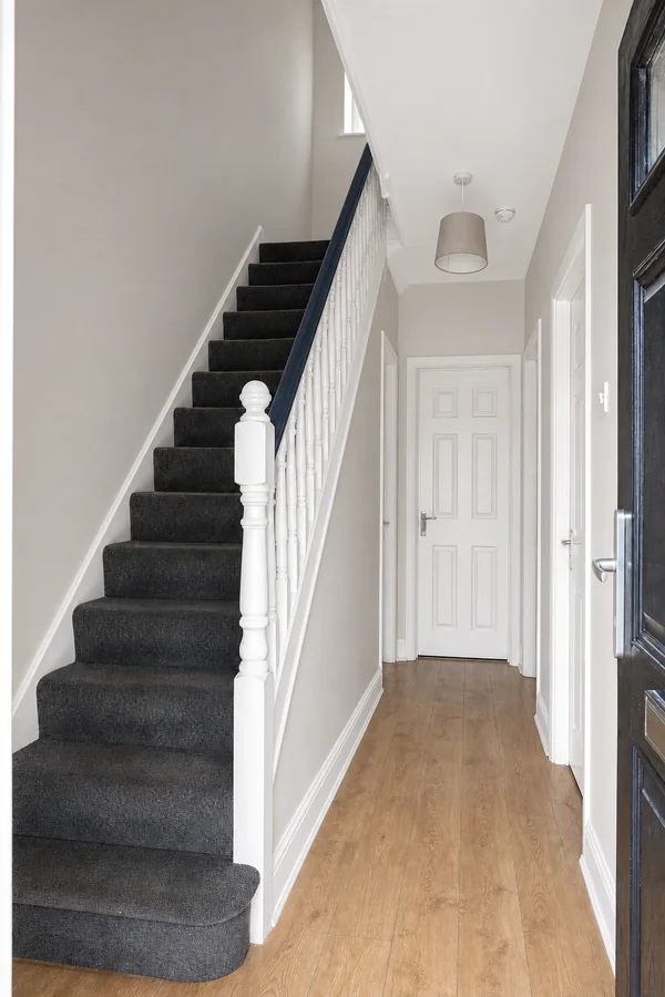 Completed hall, stairs and landing redecoration in the Ballyclare area